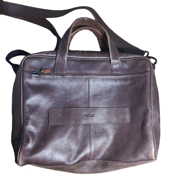 Velez Leather Laptop Briefcase - Picture 3 of 11